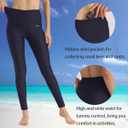 Ubestyle Women's Swim Pants UPF 50+ High Waist Rash Guard Leggings (Blue,XL)