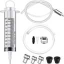 Brake Bleed Kit Hydraulic Disc Clutches Bleeding Kit Includes 100ml Syringe 50cm Hose and One Way Check Valve Tube Bleeding Tool for Motorcycle Cars Brake System Repair Maintenance