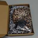 3 Pcs 2 in 1 Wrap Hair Net with Scarf, Doobie Hair Wrap Women Heatless Silk Press Netted Scarf Easy-to-use for Nighttime Care, Sleep & Shower Cap(Chic Leopard,Coffee Pink Gray)