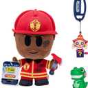 DevSeries Livetopia Collector Bundle - Three Exclusive Virtual Item Codes with Firefighter Plush, Playground T-Rex Squooshems, and Jack Hanger