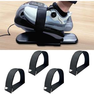 4 Pcs Pedal Straps, Perfect for Under Desk Elliptical Peddler Foot & Leg Pedal Exercixer for Seniors Fitness Home Sports Accessories