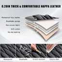 WELLDO Car Seat Covers Full Set, Leather Seat Covers for Cars, Car Seat Protector Waterproof, Non-Slip Car Interior Covers Full Set Universal Automotive Seat Covers for Most Cars SUVs, Black