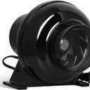 iPower 4 Inch 230 CFM Inline Duct Ventilation Fan Quiet Vent Blower for Hydroponics Grow Tent, Greenhouse Air Circulation, Upgrade