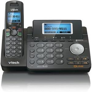 Vtech DS6151 Dect 6.0 2-Line Expandable Cordless Phone with Digital Answering System and Caller ID (Expandable Cordless Phone, Black)