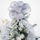 MAYREEL Dusty Purple Wired Ribbon 2.5 Inch Metallic Lavender Sheer Wire Ribbon for Easter's Day Christmas Tree Wreaths Bows Rustic Wedding Gift Wrapping Farmhouse Crafts 10 Yards