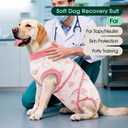 Kuoser Dog Surgery Recovery Suit, Soft Breathable Dog Recovery Suit for Female Spay Male Nueuter, Anti Licking Puppy Onesie Pet Surgical Suit for Dogs Abdominal Wounds Skin Disease, Rainbow XS