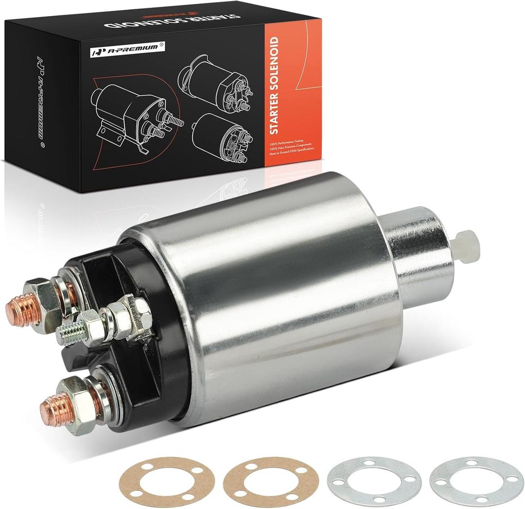 A-Premium Starter Solenoid Compatible with Jeep Models - Grand Cherokee 1993-1998, Wrangler 1988-1993 1998, Cherokee 1987-1993, Comanche 1987-1992, Grand Wagoneer, J10, J20, Wagoneer - 12V