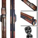 2x2 Hard cue case Square Pool Cue Billiard Stick Carrying Case (C01-Brown)