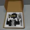 Probrico Square Entry Levers and Single Cylinder Deadbolts Combo Pack, Flat Black Keyed Alike Heavy Duty Keyed Entry Handles Locksets Reversible for Right and Left Side, 2 Pack(All Same Keys)