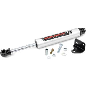 Rough Country V2 Steering Stabilizer for 2007-2018 Jeep Wrangler JK - 8730670