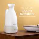 Ubbi Ultrasonic Humidifier, Easy Top-Fill Design, Adjustable Mist Control, Whisper-Quiet 25dB, Soft Night Light Glow for Nursery and Bedroom