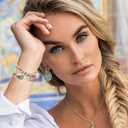 Boho Beaded Handmade Braided Bracelet Band Women 20mm Compatible for Samsung Galaxy Watch 7/6/5/4/Active 2/4 Classic/6 Classic/5 Pro/FE 40mm 42mm 43mm 44mm 45mm 46mm 47mm