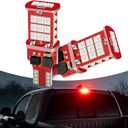 Jewkot 2 PCS 921/912 Car LED Flashing Warning Lights Bulb, Super Bright Waterproof Vehicle Brake Lights, Non-polar Design, Universal Automotive Flashing Lights Replacement for Truck SUV Car (Red)