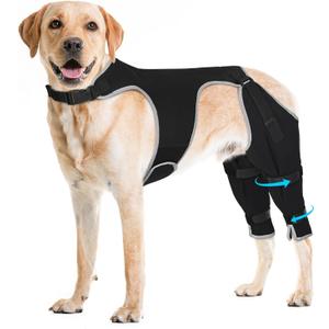 Dog Rear Leg Sleeve to Stop Licking, Adjustable Anti-Slip Recovery Sleeve Pants for Wound Protection After ACL/TPLO Surgery, Hot Spots, Lick GranulomasCone Alternative for Leg Healing,XXL