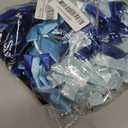 Christmas Twist Tie Bows, 100 Pcs Satin Twist Tie Bows for Treat Bag Satin Ribbon Tie Bows for Tying Up Packages Present Bags Bakery Candy Bags Decorating Ribbon Bow Gift Wrap Bows (Mix Blue)