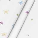 Horaldaily Spring Tablecloth 60104 Inch, Wildflowers Floral Butterfly Washable Table Cover for Party Picnic Dinner Decor