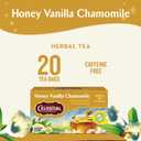 Celestial Seasonings Chamomile Tea Bags - Honey Vanilla Herbal Tea, Caffeine Free, 20 Bags Per Box (Pack of 6) (EXP 03/16/28)