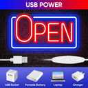 Led Neon Open Sign for Business Window, Light up Open Sign for Store Carteles Letreros Para Negocios, 16 x 8.6 inch