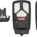 Replacement Remote Key Fob Cover fit for Audi A4 A5 Q5 Q7 TT TTS S4 S5 RS4 RS5 Smart Key Fob Shell Case