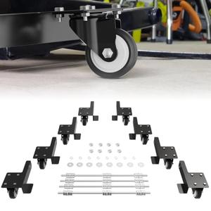 Transferable Caster Kit Compatible with Quickjack 7000TL/TLX, 6000ELX/EXT, 360 Swivel, Easy Mobility