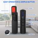 AI Hidden Camera Detector, Anti-Spy Camera Finder RF Signal & WiFi Scanner Hidden Devices Detector for GPS Trackers, 4 Modes for Hotel, Bathroom, Office, Car Travel Security (Black)