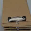 Mini Clipboards, 16 Pack 6" x 9" Small Clipboards Bulk, Wooden Memo Mini Clip Boards with Low Profile Clip, Hanging Loop for Office Home Classroom Supplies