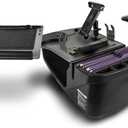 AutoExec Reach Desk Front Seat Car Desk and Portable Workstation Printer Stand, Tablet Mount and Phone Vent Clip, Grey
