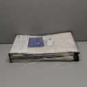 100% Blackout Shield Linen Blackout Curtains for Bedroom 96 Inches Long, Back Tab/Rod Pocket Living Room Drapes, Thermal Insulated Blackout Curtains 2 Panels Set, 50" W x 96" L,Cream