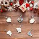 RattanView 24 Sets Christmas Shark Keychain Craft Kit DIY Unfinished Wood Coloring Key Chains Bulk Color Your Own Xmas Shark Keychains Gifts for Christmas Party Favors School Classroom Activities