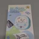 Sticker Printer, PrintPods Mini Printer, Bluetooth Portabel Sticker Maker with 3 Rolls Paper, Print Pod Inkless Thermal Printer for iPhone, Impresora Porttil for Notes, Journal, DIY, Kids Gift