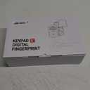 Smart Door Lock Set for Front Door with 2 Lever Handles: Keyless Entry via Fingerprint & Digital Keypad - Electronic Deadbolt App Control and Auto Lock for Easy Installation & Family Security (Black)