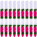 5 Pcs Diwali Decorations 30 Inch Artificial Jasmine Garlands Toran Bandhanwar with Lotus Buds Traditional Indian Hanging Decoration for Puja Diwali Wedding Housewarming (Vivid Color)