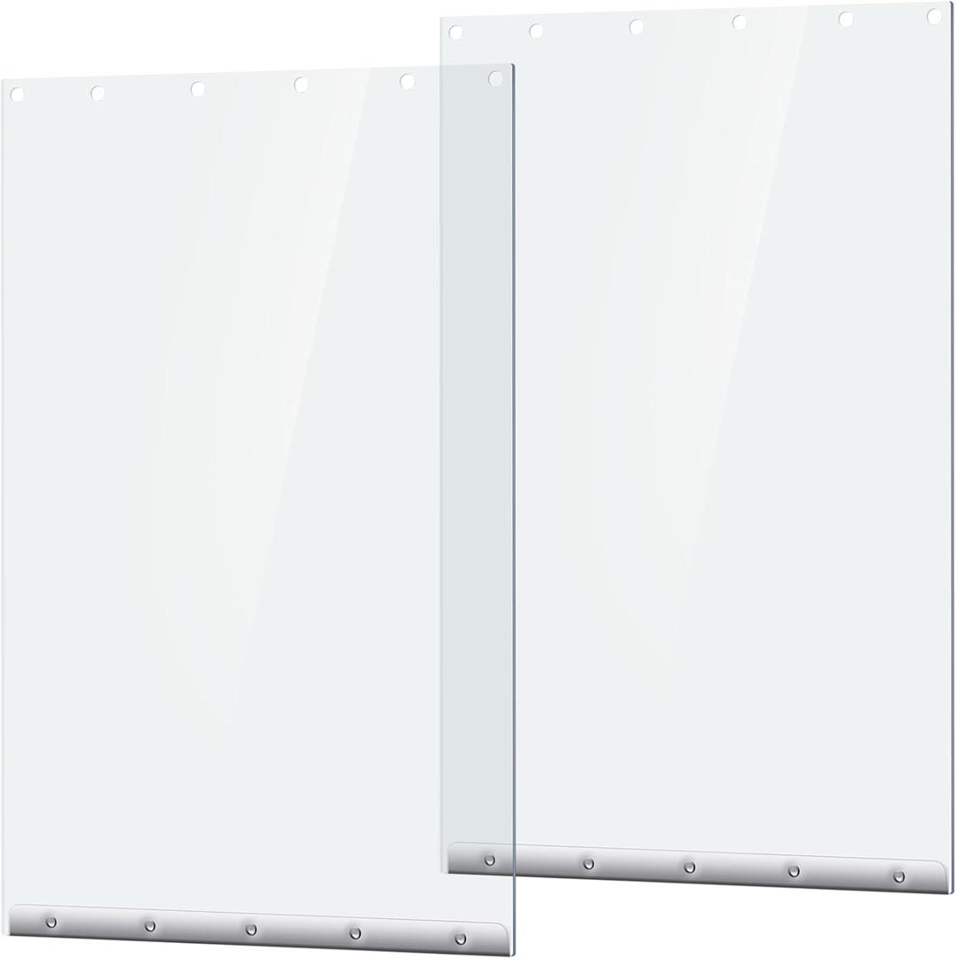 Ripeng 2 Pcs Dog Door Replacement Flaps 15 x 23.5 Inch Compatible with Dog Door Model DSRWSL, Fit Dogs up to 120 Lbs, Clear Flexible Weatherproof Pet Supplies Home Flap, Easy to Install