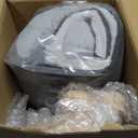 Zakkart Cat Perch for Window Sill with Bolster - Orthopedic Hammock Design with Premium Hardwood & Robust Metal Frame - Cat Window Seat for Large Cats and Kittens - Natural Color Wood Gray Bed, 24''W