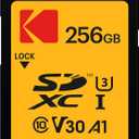 Kodak SDXC Card 256GB UHS-I U3 V30 Ultra - Up to 95MB/s Max Read Speed - Write Speed 85MB/s Max - Storage of 4K Ultra HD Videos and HD Photos - SD Card