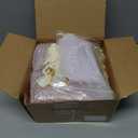 20 Set Holy Water Bottles Catholic Bulk Glass Baptism Favors for Guests Christian Water Container with Floral Organza Bags