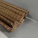 UNISHADES Cordless Bamboo Roman Shades for Windows, Blinds Size (26.5" W 48" H) Colour (Highfield Teak)