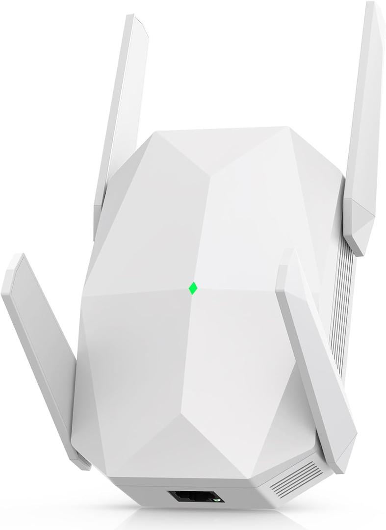 2025 AX3000 WiFi 6 Range Extender, WiFi Extender Signal Booster with Gigabit Ethernet Port, Dual Band (2.4G&5.8G) WiFi Repeater Cover to 13888sp.ft, Faster Speed and Wider Cover, Quick Setup (White)