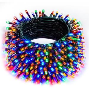 Christmas String Lights Outdoor, 196 FT 600 LED String Lights with 8 Lighting Modes Timer, Waterproof Christmas Decorations for Party Yard Garden Tree Wedding Holiday, Multi-Colored