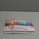 TBC The Best Crafts Erasable Pens, 24 Colors Retractable Erasable Gel Pens, Make Mistakes Disappear Pens Erasable, Fine Point 0.7 mm Colored Pens, Gel Ink Pens For School Supplies & Office Writing.