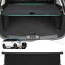Powerty Cargo Cover for 2020-2023 2024 Lincoln Aviator 3.0L SUV(Just for 7-Seater) Accessories Trunk Cover Retractable Trunk Shielding Shade Cargo Luggage Cover Black