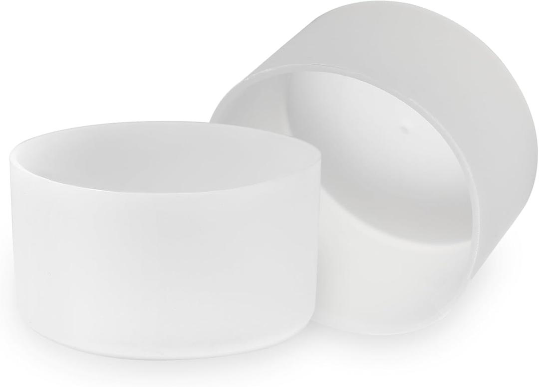 2Pack 3Inch/75mm Clear Silicone Tumbler Bumper, Water Bottle Bottom Protector for 20oz-40oz