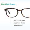Clear Readers ECBL03 Blue Light Reading Glasses (Brown Tortoise)
