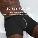 Mayi Men's Underwear Boxer Briefs Cotton Regular Long Mens Boxer Briefs Underwear Men, Large
