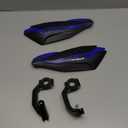 Circuit Equipment - Handguard Dakar Universal - Carbon Texture Shell, Nylon Reinforced Arms, Easy Lever Access - Off-Road Protection - Carbon/Blue