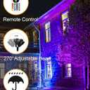 ZUCKEO 15W Christmas Outdoor Spot Lights RGB Color Changing Landscape Lights, 120V Waterproof LED Spotlight with Remote & Plug for Yard Garden Path House Halloween Decorations (1Pack)