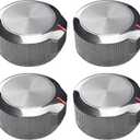 Upgrade W11156487 W10823529 for Whirlpool KitchenAid Oven Stove Burner Control Knob*4 Replacement AP6285576 Oven Range Cooktop Knob