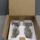 Book Ends for Shelves - Book Ends to Hold Books Heavy Duty, Lucky Wings Decorative Bookends with Anti-Slip Base Book Stopper for Shelves Books Magazines Home Office Decor (Silver)