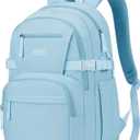 Backpack for School Girls, Cute High School Backpacks for Teens Women Student Large Bookbag 15.6 Inch Laptop Bag with USB Charger Port for College Work Travel Trip (Blue)