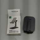 OCYCLONE Phone Stand, Adjustable Height and Angle Foldable Cell Phone Stand Holder for Desk, Taller iPhone Stand Compatible with 4.7"-13" Smartphones iPad Tablet, Black